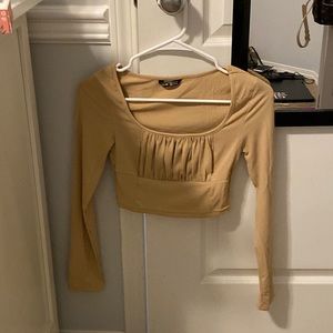SHEIN brown long sleeve shirts